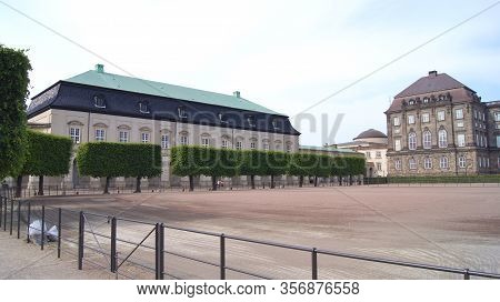 Copenhagen, Denmark - Jul 05th, 2015: The Royal Stables And Carriages Building. The Royal Stables Ar