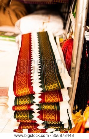 Folded Silk Dhoti Which Allowed In Temple