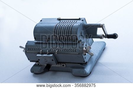 Arithmometer, Old Retro Computer For Mathematical Calculations