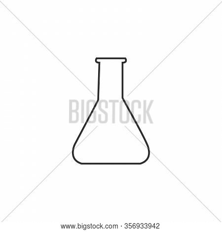 Laboratory Chemistry Equipment, Test Tube Icon, Lab Flask Icon. Stock Vector Illustration Isolated O