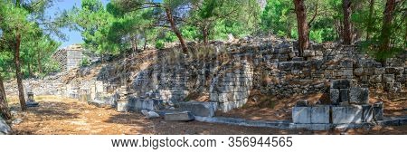 The Western Gate Street In Ancient Priene, Turkey