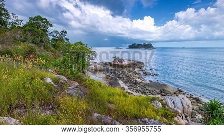 Panorama Beach And Rock Formation Photos At Berhala Island Kepulauan Riau