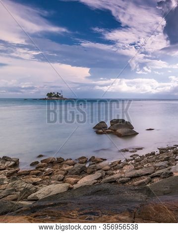Panorama Beach And Rock Formation Photos At Berhala Island Kepulauan Riau