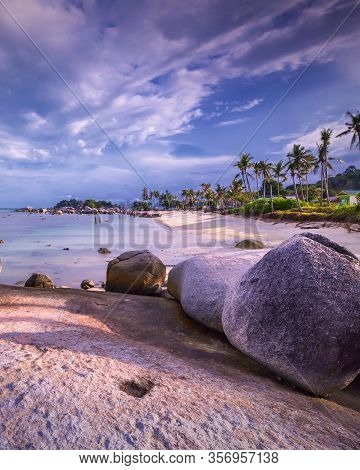 Panorama Beach And Rock Formation Photos At Berhala Island Kepulauan Riau