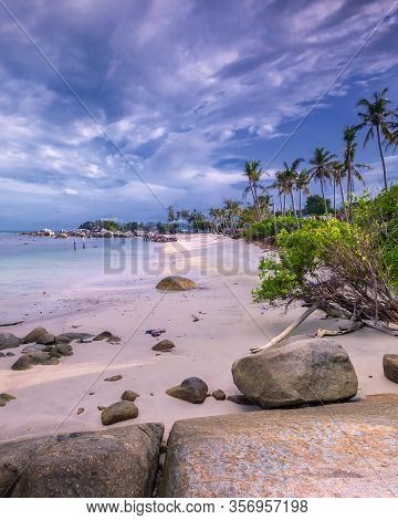 Panorama Beach And Rock Formation Photos At Berhala Island Kepulauan Riau