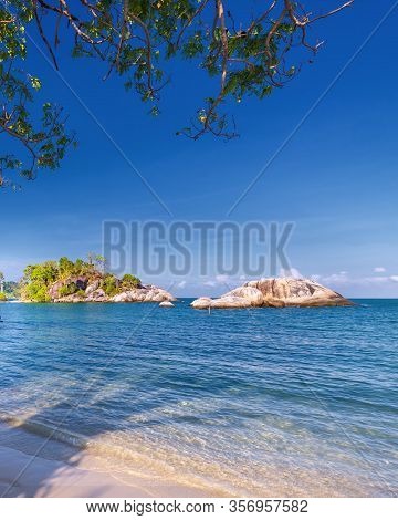 Panorama Beach And Rock Formation Photos At Berhala Island Kepulauan Riau