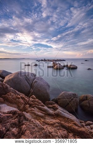 Wonderful Sunset View At Batam Bintan Island Indonesia