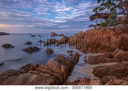 Wonderful Sunset View At Batam Bintan Island Indonesia
