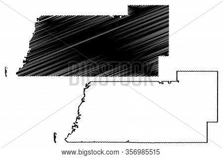 Pasco County, Florida (u.s. County, United States Of America, Usa, U.s., Us) Map Vector Illustration
