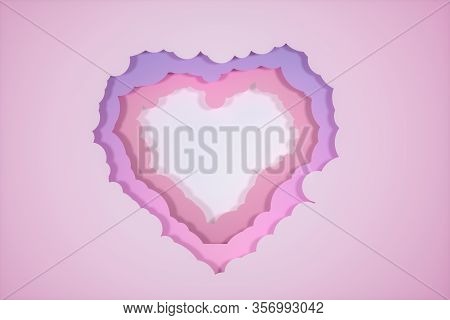Tearing Cartoon Card, Light Background, 3D Rendering.