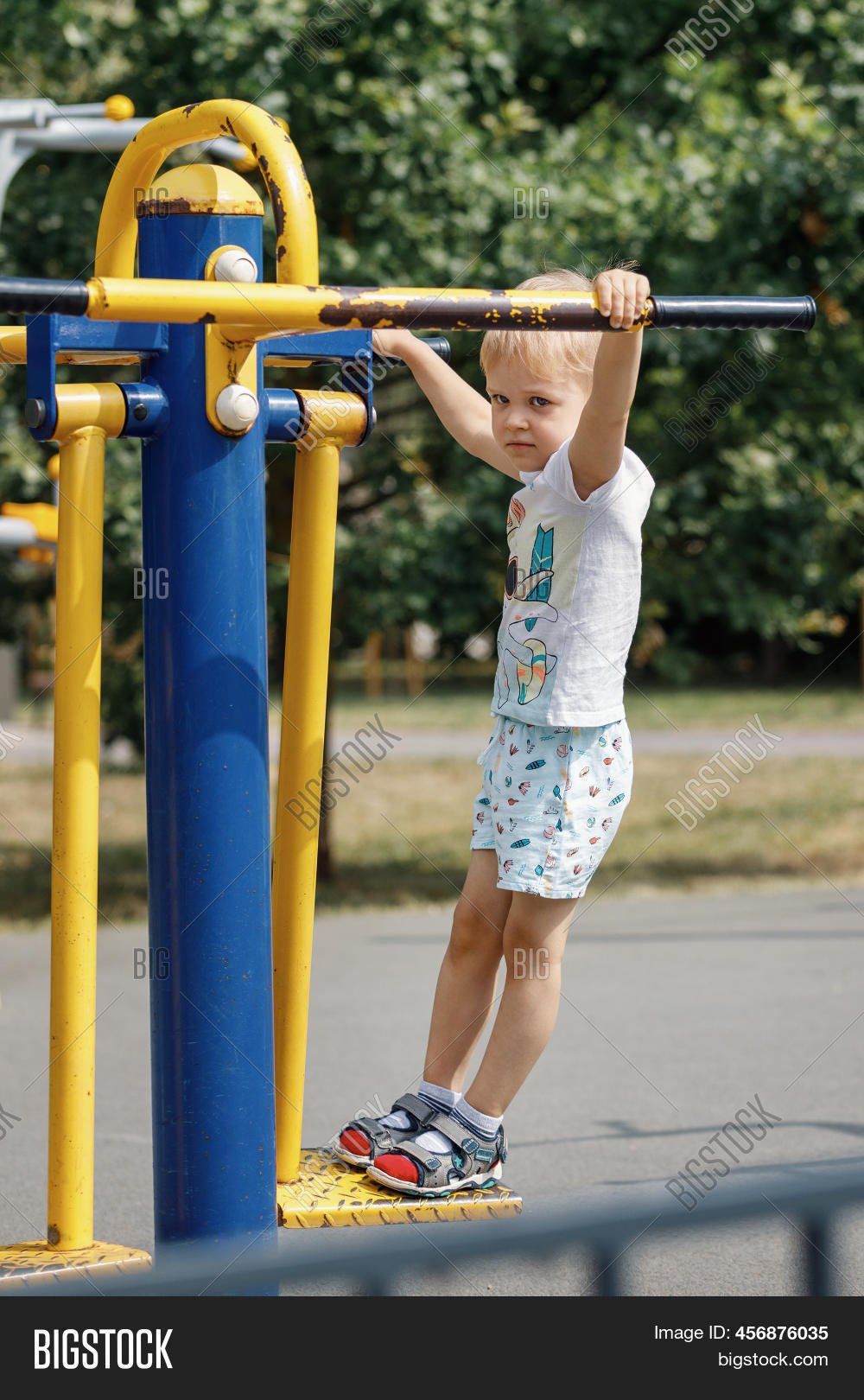 Little Boy Training On Image & Photo (Free Trial) Bigstock