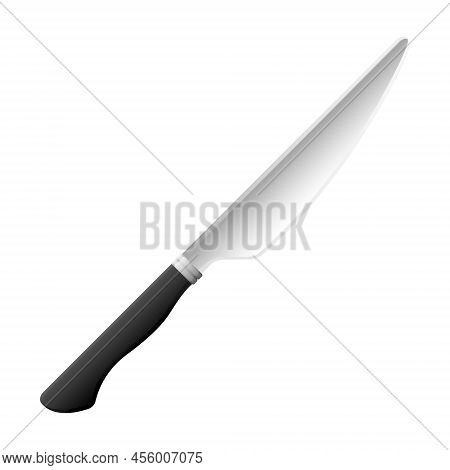 Cartoon Kitchenware Cultery Roasting Stainless Knife Gray Gradient Color
