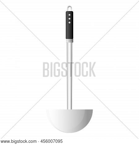 Cartoon Kitchenware Cultery Stainless Soup Ladle Gray Gradient Color