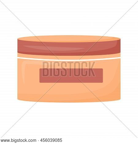 Face Cream Semi Flat Color Vector Object. Full Sized Item On White. Antiaging Beauty Product. Hair L