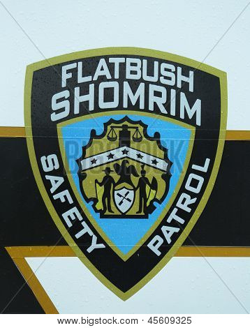 Emblema di pattuglia Flatbush Shomrim sicurezza