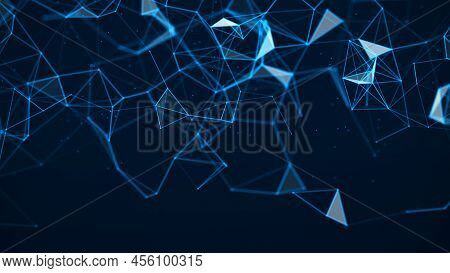 Network Connection Technology. Abstract Background. Digital Futuristic Backdrop. Big Data Visualisat