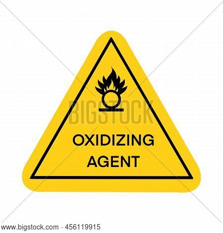 Oxidizing Agent Symbol Is Used To Warn Of Hazards, Symbols Used In Industry Or Laboratory