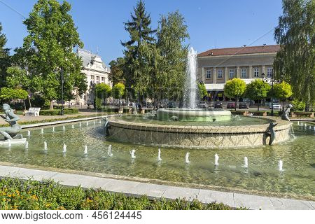 Kniaz Alexander Battenberg Square In City Of Ruse, Bulgaria