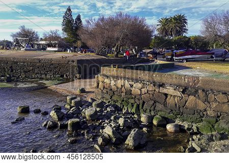 Sunnny Winter Day Scene At Waterftont Park, Montevideo, Uruguay