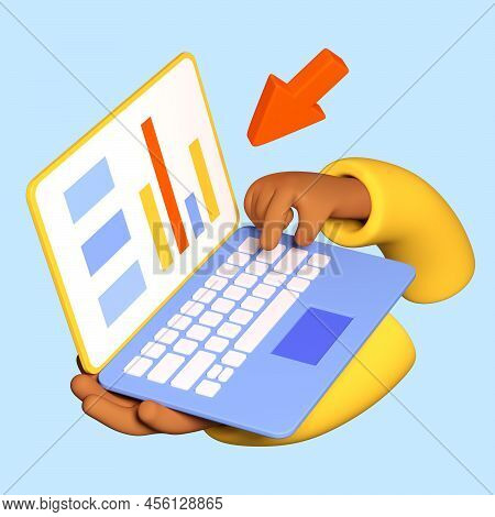 Online Datasheet Analysis - Modern Realistic Colorful 3d Illustration