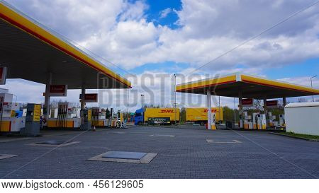 Shell Fuel And Gas Station In Katowice, Poland.