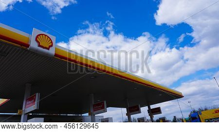 Shell Fuel And Gas Station In Katowice, Poland.