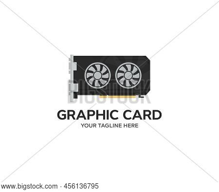 Computer Graphic Card, Graphics Card Gpu Logo Design. Professional Gaming Graphic Card. It Hardware.