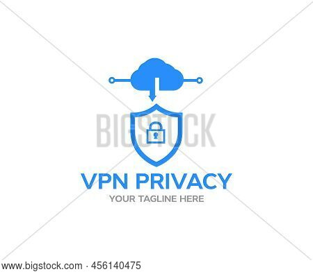 Vpn - Virtual Perivate Network. Internet Conncetion Logo Design. Vpn Technology System, Browser Unbl