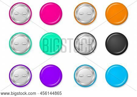 Pinback Badges, Pin Buttons, Circle Tag, Brooch