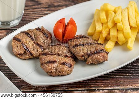 Turkish Meatball Traditional Kofte. Spicy Meatballs Kebab Or Kebap