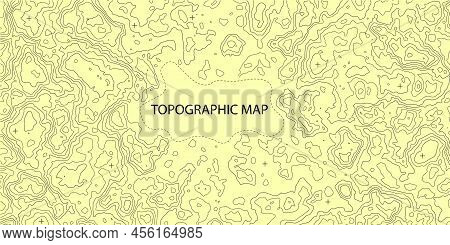 Topographic Map Background. Geographic Abstract Patterns Grid. The Topo Contour Map With Stylized He