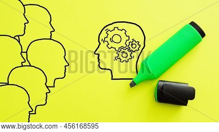 Social Pressure, Manipulation, Criticism, Bullying. Human Faces Give Advice. Psychological Influence