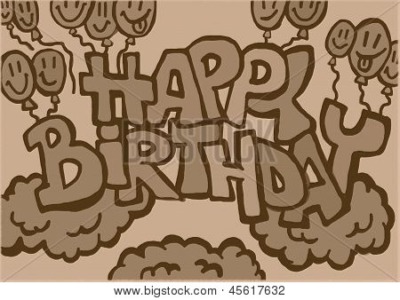 Happy birthday vintage