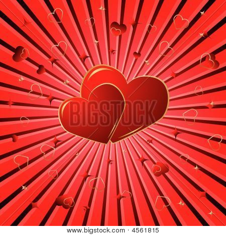 Valentine Background. Vector Illustration