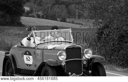 Fiat 514 S 1931 On An Old Racing Car In Rally Mille Miglia 2020 The Famous Italian Historical Race (