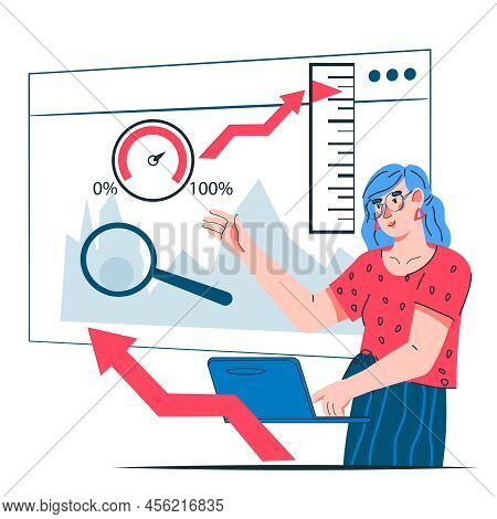 Business Process Optimization And Company Efficiency Analytics, Kpi Key Performance Indicator Metric