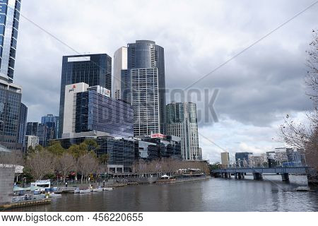 Melbourne, Australia - 2 June 2022: A Picture Of Eureka Tower, The Office Tower Of Pwc In Melbourne,