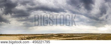 Way To The Sea Near The Eastern Syvash On Arabat Spit, Ukraine