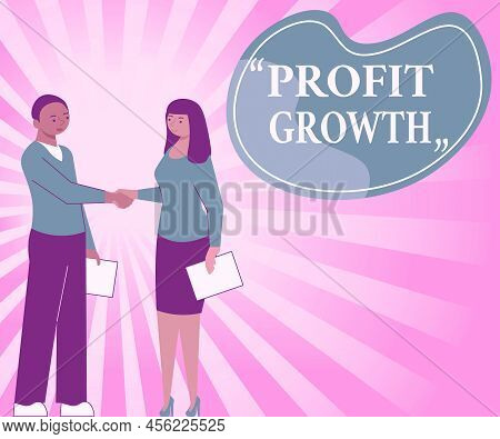 Conceptual Display Profit Growth. Concept Meaning Objectives Interrelation Of Overall Sales Market S