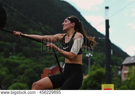 Encamp, Andorra : 2022 June 11 : Competitors Participate In The 2020 Spartan Race Obstacle Racing Ch