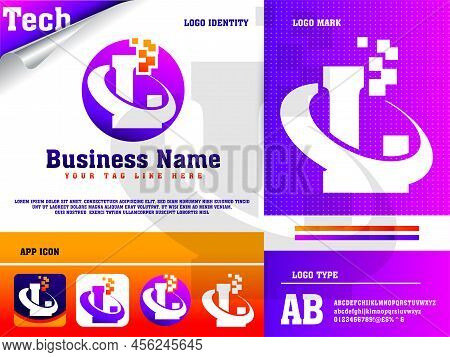 Tech Letter L Logo Design Vector Template
