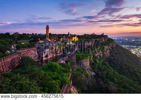 Chittor Fort In Chittorgarh City, Rajasthan State Of India
