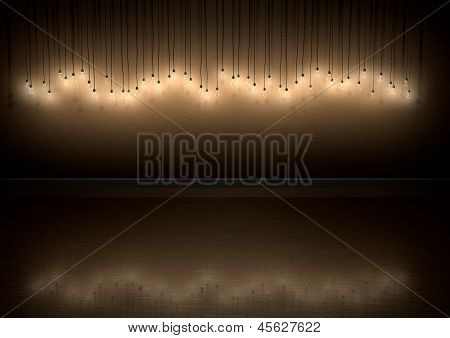 Light Bulb Hanging Wall Decoration In Room