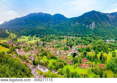 Kochel Am See Town At The Kochelsee Or Lake Kochel In Bavaria, Germany