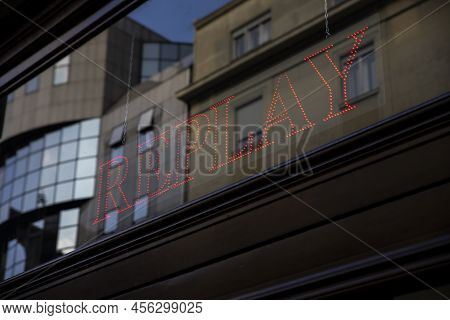 Belgrade, Serbia - November 15, 2021: Replay Store And Its Logo In Belgrade, Serbia. Replay Is World