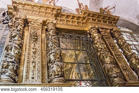 Cathedral Of Santiago De Compostela In Galicia, Spain.