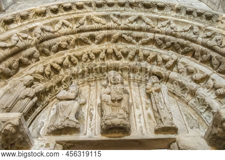 Cathedral Of Santiago De Compostela In Galicia, Spain.