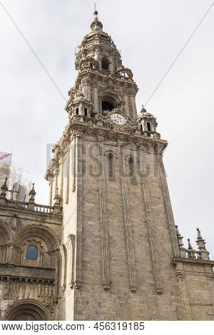 Cathedral Of Santiago De Compostela In Galicia, Spain.