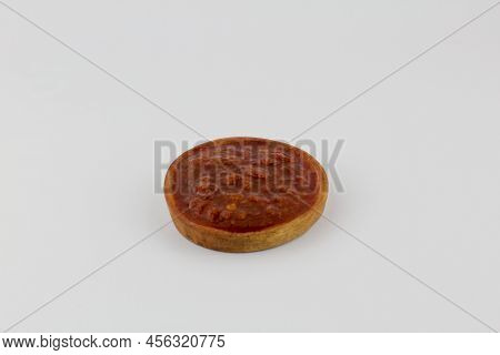 Sambal Terasi On Wooden Plate Indonesia Spicy Sauce