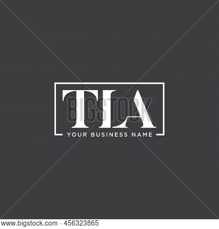 Typography Initial Letter Tla Monogram Logo Design. Vector Illustration Eps.8 Eps.10
